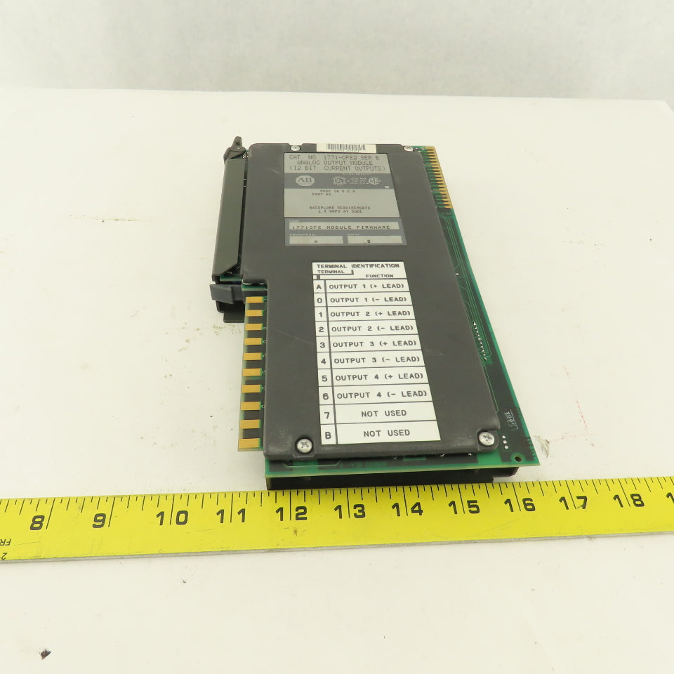 Allen Bradley 1771-OFE2 Ser A Firmware Ver. B 12 Bit Analog Output Module