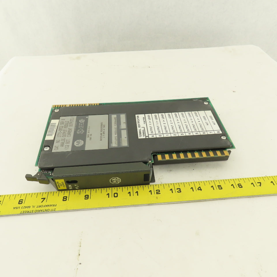 Allen Bradley 1771-OFE2 Ser A Firmware Ver. B 12 Bit Analog Output Module