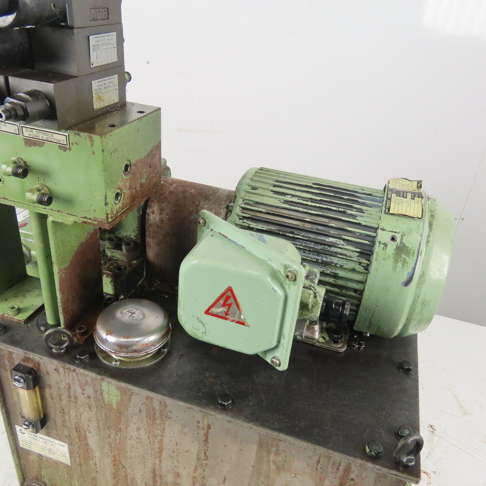 Nachi VDR-1A-1A2-22 1.5kW 10 Gal Hydraulic Power Unit