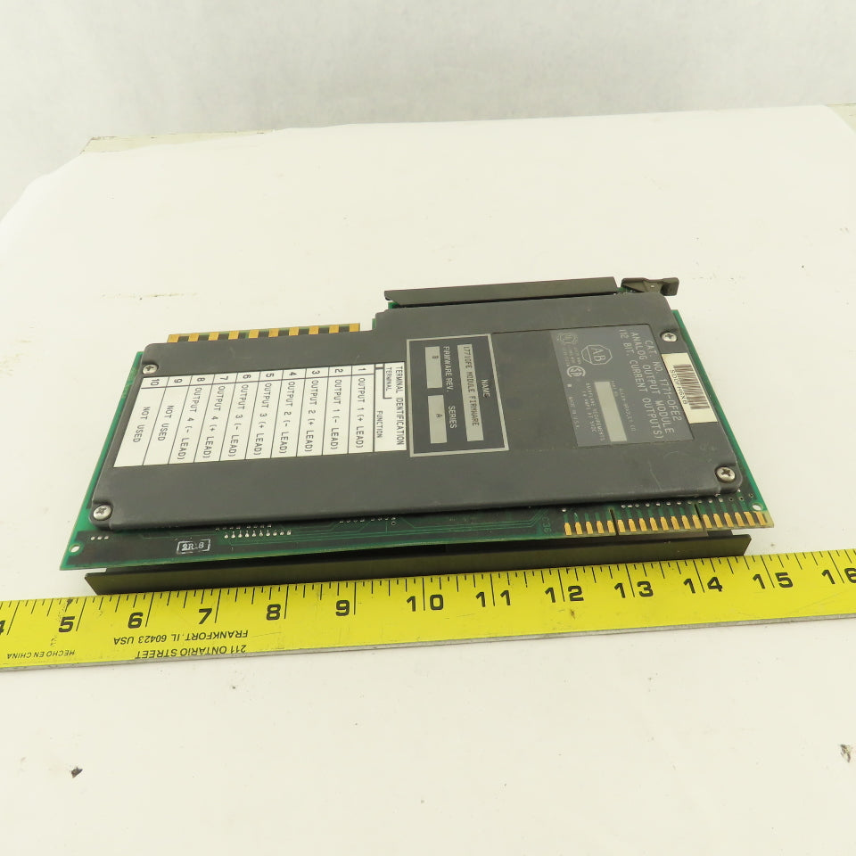 Allen Bradley 1771-OFE2 Ser B Firmware Ver. A 12 Bit Analog Output Module