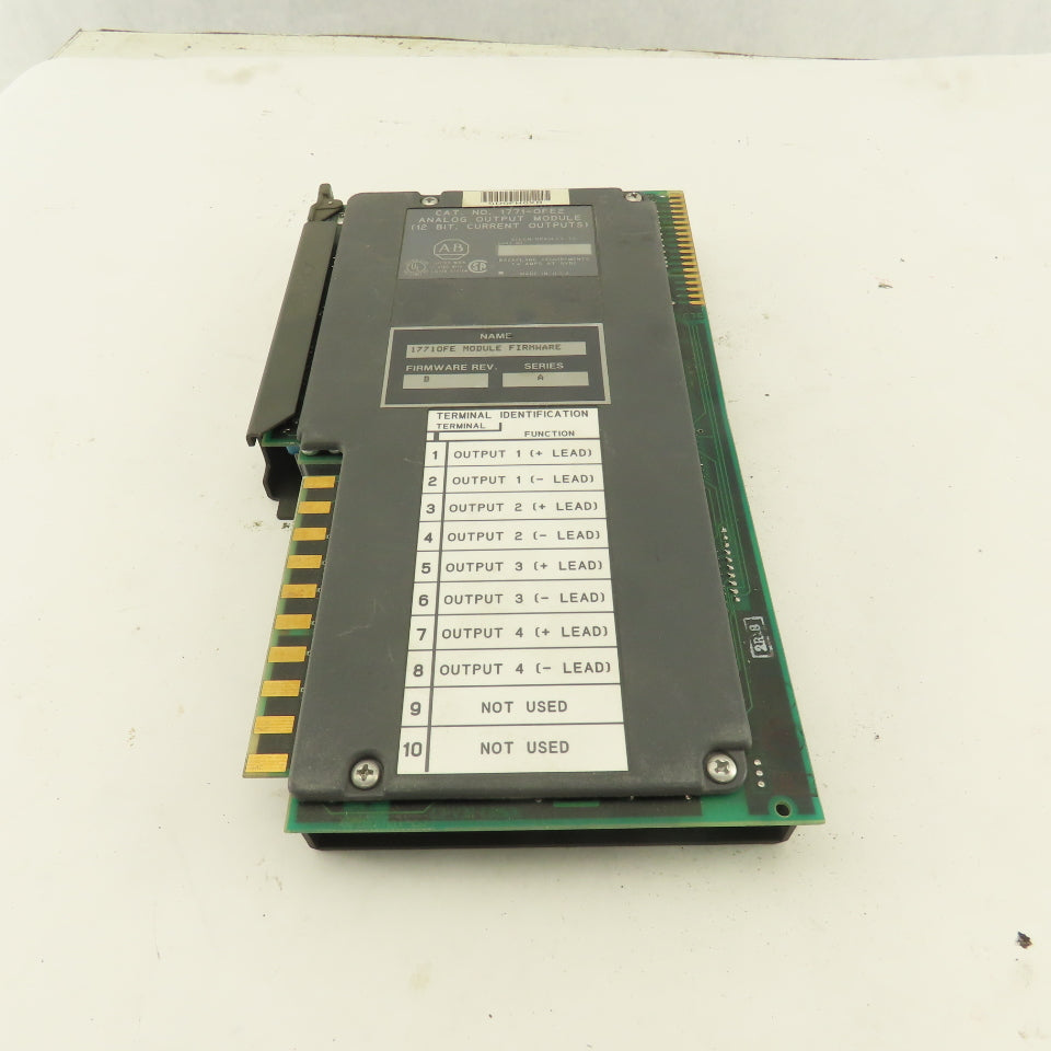 Allen Bradley 1771-OFE2 Ser B Firmware Ver. A 12 Bit Analog Output Module