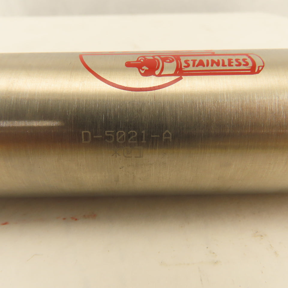 Bimba D-5021-A 1-1/2" Stroke 2-1/2" Double Ended Stroke Pneumatic Cylinder