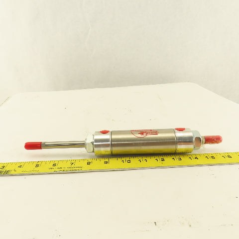 Bimba D-5021-A 1-1/2" Stroke 2-1/2" Double Ended Stroke Pneumatic Cylinder