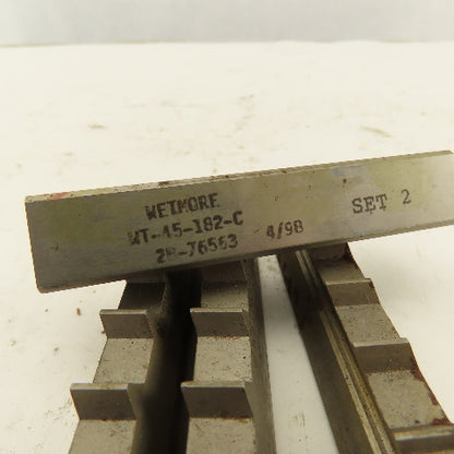 Wetmore 2B-76563 Set # 2 Hobbing Form Mill Cutters Lot Of 4