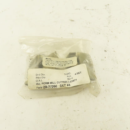 Wetmore 2B-77266 Set # 4 Hobbing Form Mill Cutters Lot Of 4