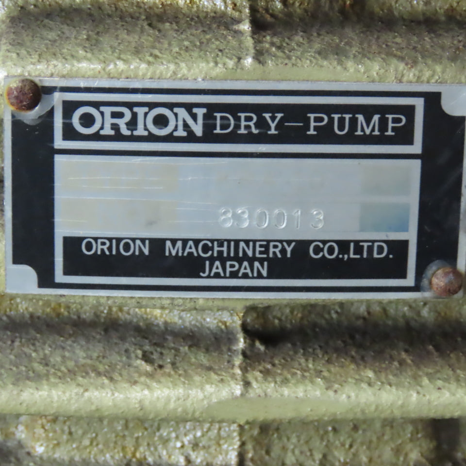 Orion KRA-10DP 5510 Orion Dry Vane Double Vacuum Pump 7.5KW 208-230/460V 3Ph