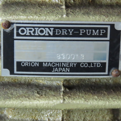 Orion KRA-10DP 5510 Orion Dry Vane Double Vacuum Pump 7.5KW 208-230/460V 3Ph