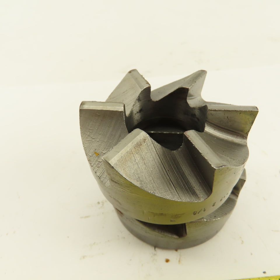 150-5212 2-1/8" OD 6 Flute Back Spotfacing Cutter 1" Pilot Lot Of 2