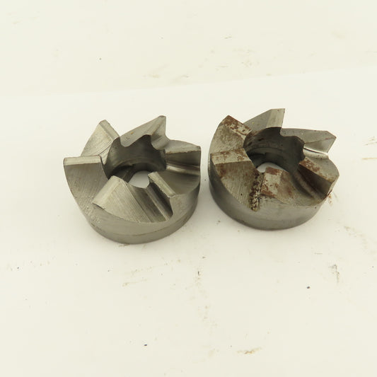 150-5212 2-1/8" OD 6 Flute Back Spotfacing Cutter 1" Pilot Lot Of 2