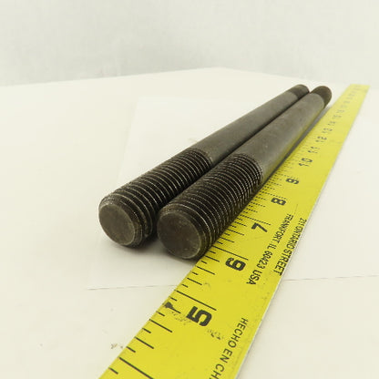 7/8-8 Threaded End Stud Hold Down 2-1/4" Thread Length 12" OAL Lot Of 2