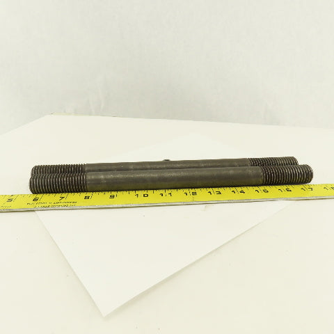 7/8-8 Threaded End Stud Hold Down 2-1/4" Thread Length 12" OAL Lot Of 2