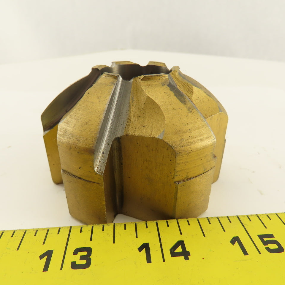 2B-74200 2-3/4" OD 6 Flute Piloted Back Spot Face Cutter 1" Pilot TiN Coated