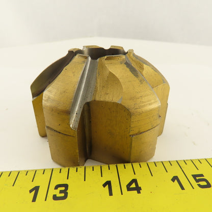 2B-74200 2-3/4" OD 6 Flute Piloted Back Spot Face Cutter 1" Pilot TiN Coated
