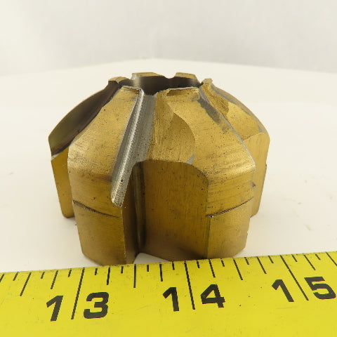 2B-74200 2-3/4" OD 6 Flute Piloted Back Spot Face Cutter 1" Pilot TiN Coated