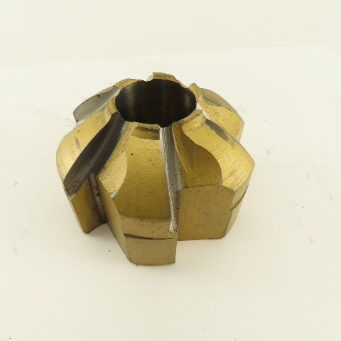 2B-74200 2-3/4" OD 6 Flute Piloted Back Spot Face Cutter 1" Pilot TiN Coated