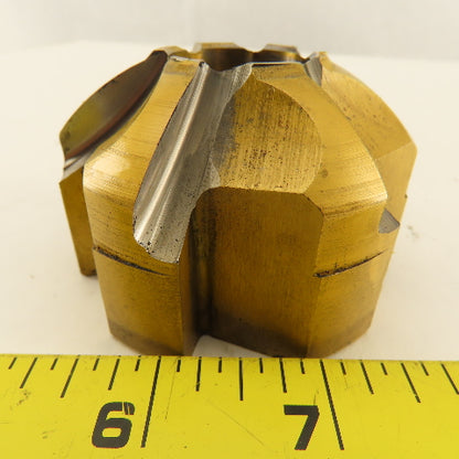 2B-74200 2-3/4" OD 6 Flute Piloted Back Spot Face Cutter 1" Pilot TiN Coated
