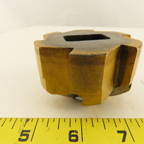 2B-74200 2-3/4" OD 6 Flute Piloted Back Spot Face Cutter 1" Pilot TiN Coated