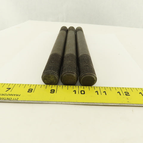 7/8-8 Threaded End Stud Hold Down 2-1/4" Thread Length 10" OAL Lot Of 3