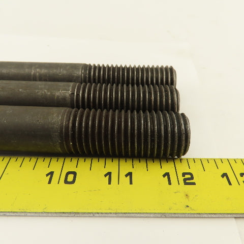 7/8-8 Threaded End Stud Hold Down 2-1/4" Thread Length 10" OAL Lot Of 3