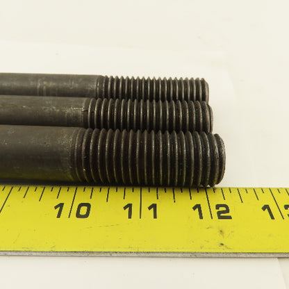 7/8-8 Threaded End Stud Hold Down 2-1/4" Thread Length 10" OAL Lot Of 3