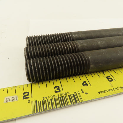 7/8-8 Threaded End Stud Hold Down 2-1/4" Thread Length 10" OAL Lot Of 3
