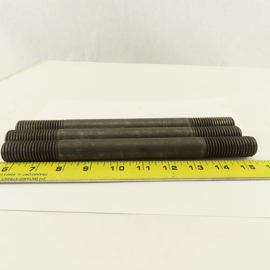 7/8-8 Threaded End Stud Hold Down 2-1/4" Thread Length 10" OAL Lot Of 3