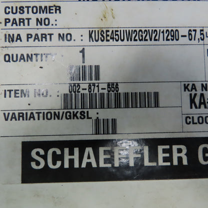 INA KUSE45UW2G2V2/1290-67,5 Linear Guide Rail Bearings 1290mm W/2 Bearing Block