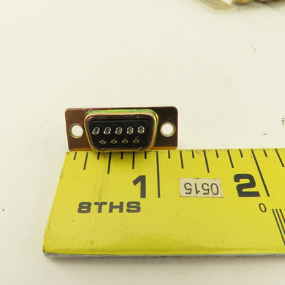Tyco 0747904-4 9 Position Male Solder Cup D-Sub Mini Connector Lot Of 30