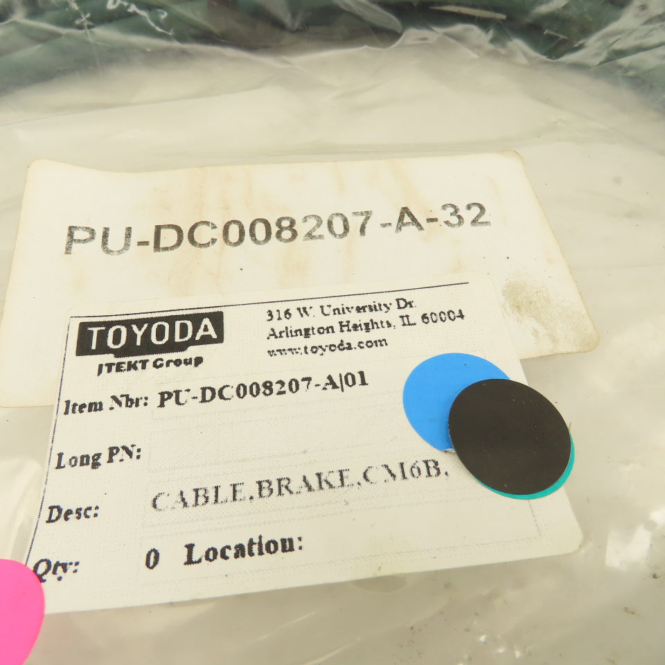 Jtekt Toyoda PU-DC008207-A-32 CM6B Brake Cable