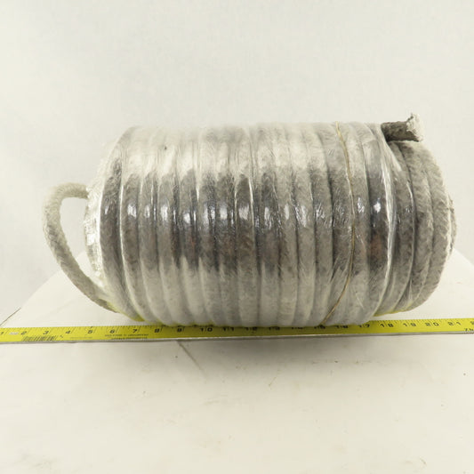16mm OD Round Braided Glass Fiber Packing Gasket Rope Material 193'