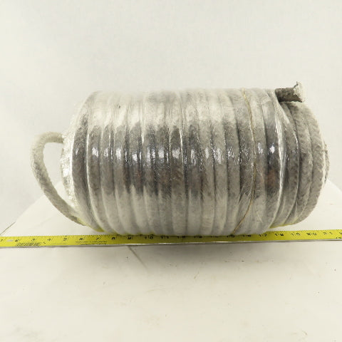 16mm OD Round Braided Glass Fiber Packing Gasket Rope Material 193'