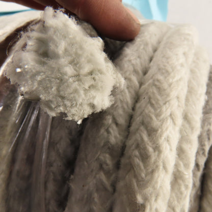 16mm OD Round Braided Glass Fiber Packing Gasket Rope Material 104'