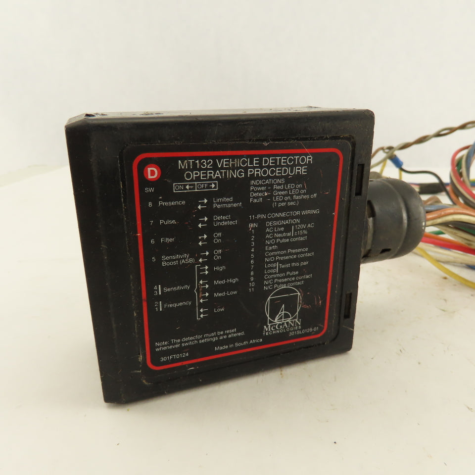 McGann 301FP01010 00 MT132 Security Gate Vehicle Sensor Relay Wire Harness