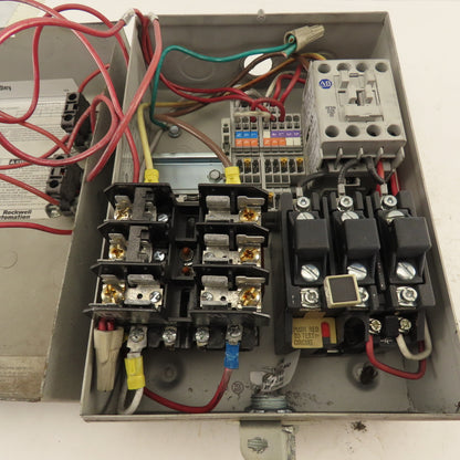 Allen Bradley 509-TAD 600V 2Hp 32A Motor Stater 120V Control Transformer Size 00