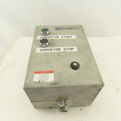 Allen Bradley 509-TAD 600V 2Hp 32A Motor Stater 120V Control Transformer Size 00