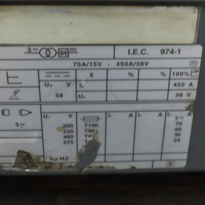 Motoman MotoArc 450 Robot Welding Power Supply 15A to 450A 208/230/460/575V