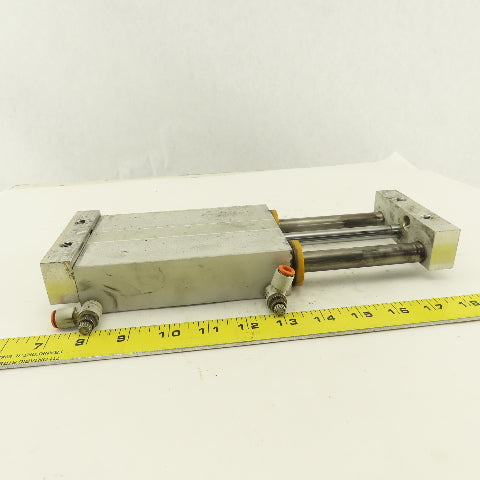 SMC 1" Bore 4" Travel Double Ended Stroke Air Slide Unit