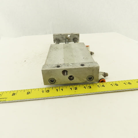 SMC 1" Bore 4" Travel Double Ended Stroke Air Slide Unit