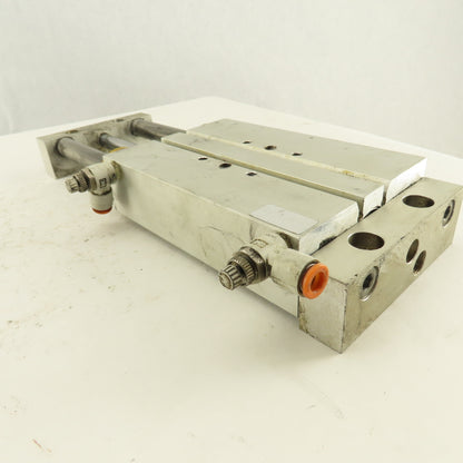 SMC 1" Bore 4" Travel Double Ended Stroke Air Slide Unit