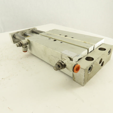 SMC 1" Bore 4" Travel Double Ended Stroke Air Slide Unit