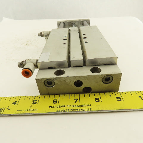 SMC 1" Bore 4" Travel Double Ended Stroke Air Slide Unit
