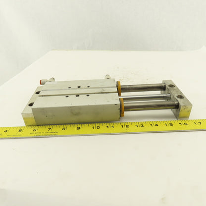 SMC 1" Bore 4" Travel Double Ended Stroke Air Slide Unit