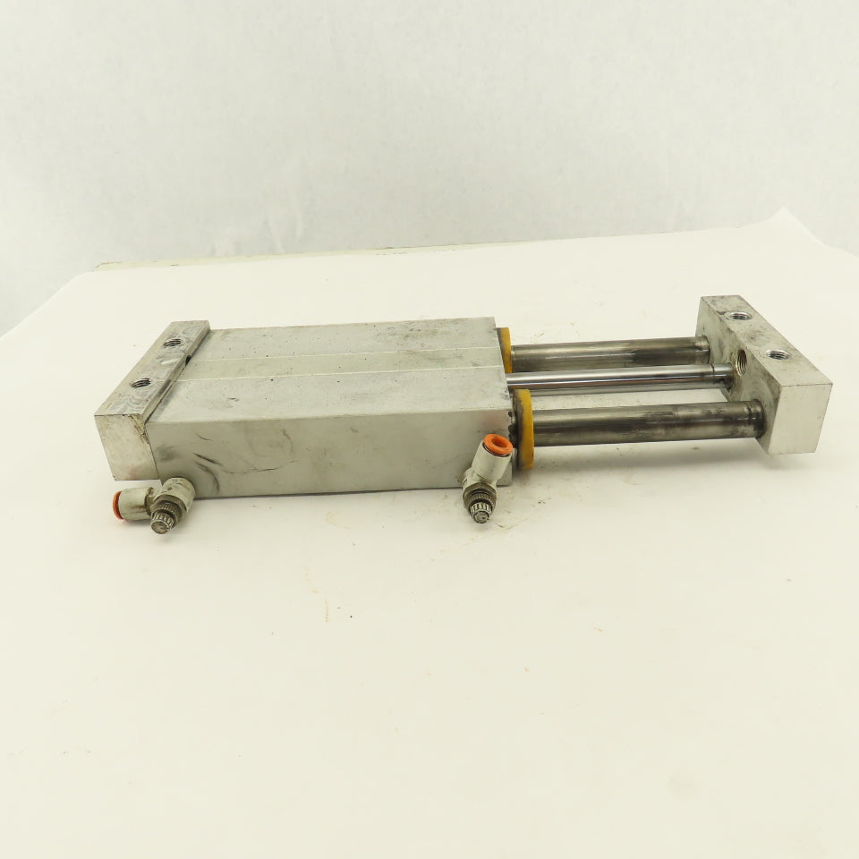 SMC 1" Bore 4" Travel Double Ended Stroke Air Slide Unit