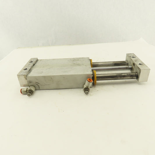 SMC 1" Bore 4" Travel Double Ended Stroke Air Slide Unit