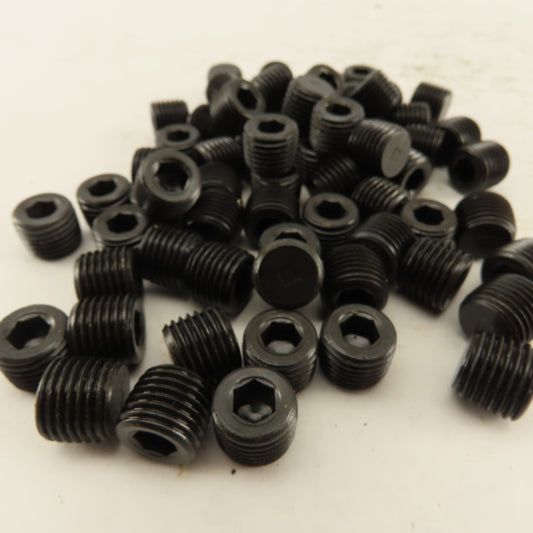 Unbrako 1/4 NPT Flat Bottom Dry Seal Plug 3/4" Taper Lot Of 66