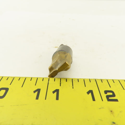 Seco 5/8" Carbide Grade T60M Center Drill Milling Flat Tip 11/16" Cut Depth TiN