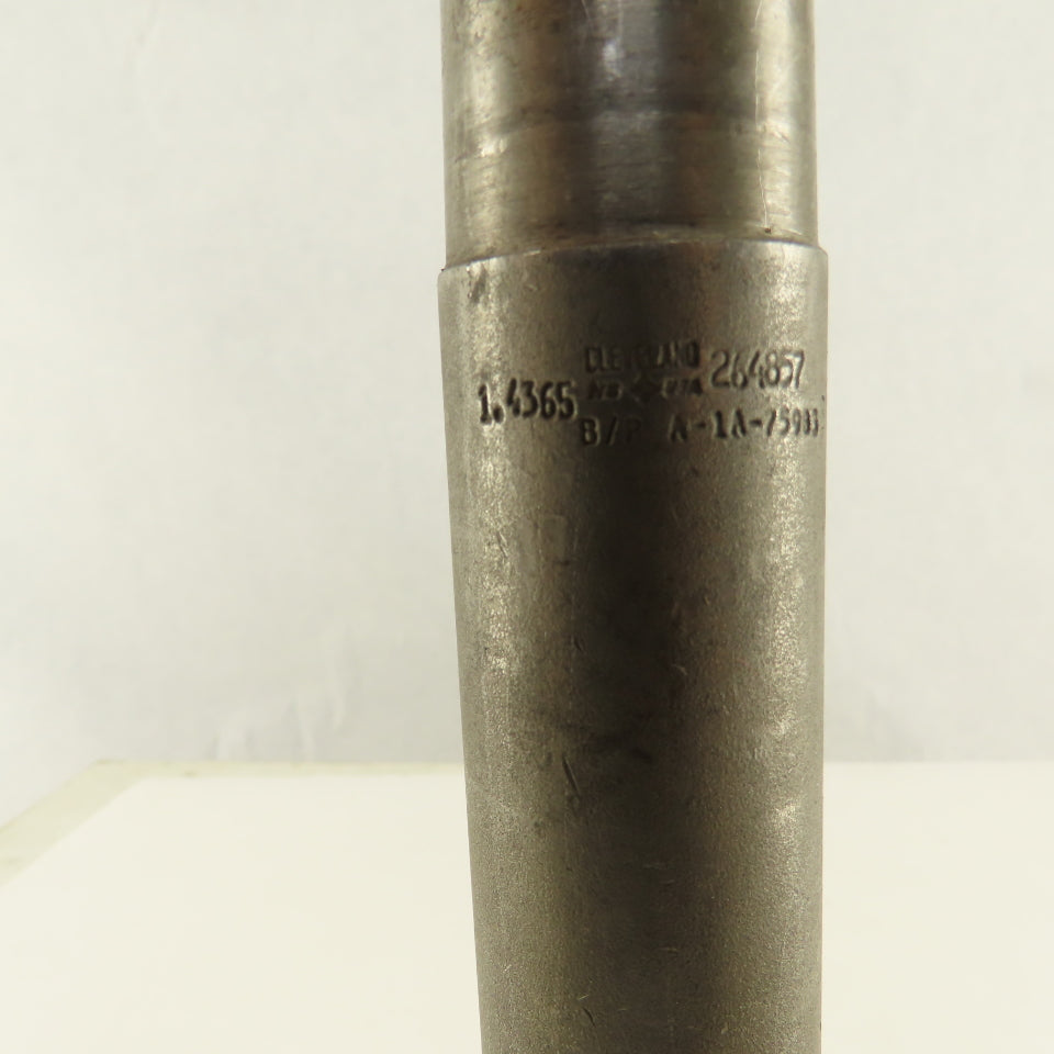 Cleveland 1-7/16 Chucking Reamer 4MT Shank 10 Flute 3"L Flutes 9" Projection