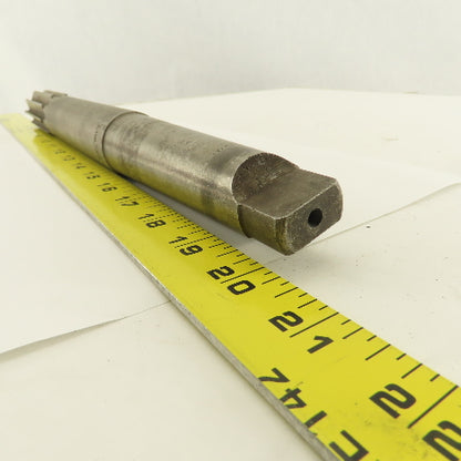 Cleveland 1-7/16 Chucking Reamer 4MT Shank 10 Flute 3"L Flutes 9" Projection