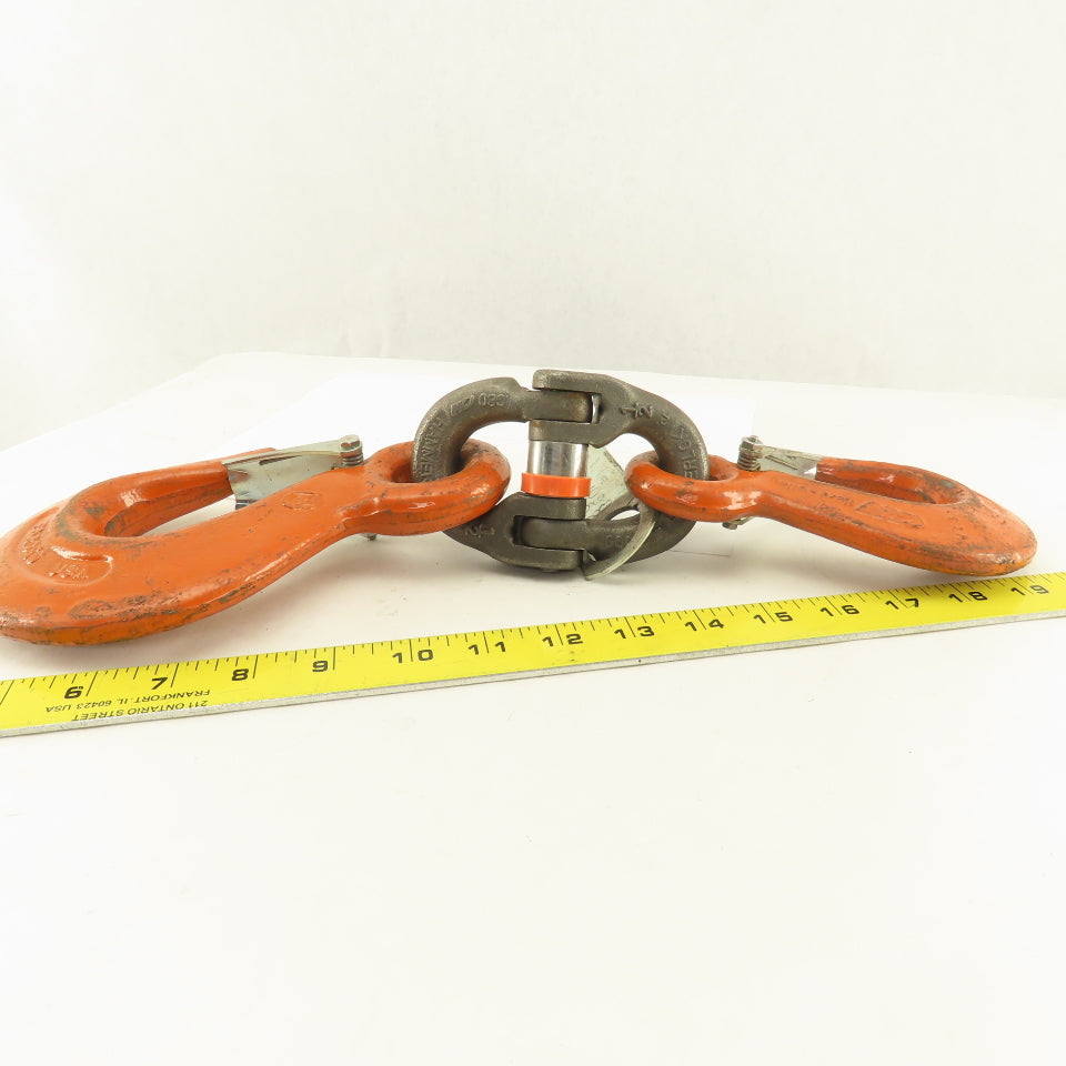 CM Herc-Alloy 1/2" x 3/8" Linked Chain Hook Adapter Hammerlok Certified 7100 WLL