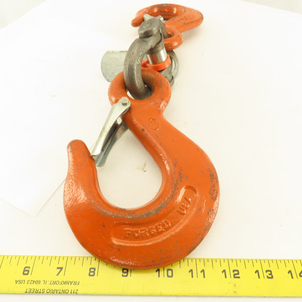 CM Herc-Alloy 1/2" x 3/8" Linked Chain Hook Adapter Hammerlok Certified 7100 WLL